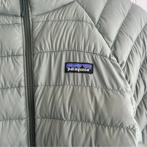 EUC Patagonia Down Sweater Puffer Jacket women’s sage green blue XXL good 4 XL - Picture 6 of 11